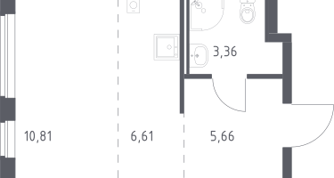 Студия, 26&nbsp;м²