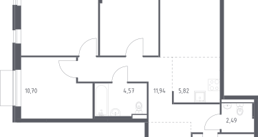 Студия, 86&nbsp;м²