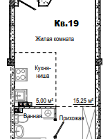 1-к. квартира, 29&nbsp;м²