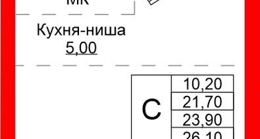Студия, 23&nbsp;м²
