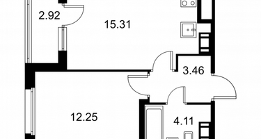 Студия, 36&nbsp;м²