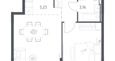 Студия, 47&nbsp;м²