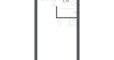 Студия, 22&nbsp;м²