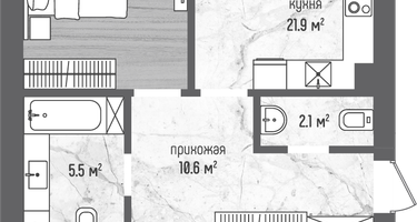 2-к. квартира, 76&nbsp;м²