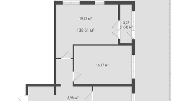 2-к. квартира, 92&nbsp;м²