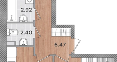 2-к. квартира, 62&nbsp;м²