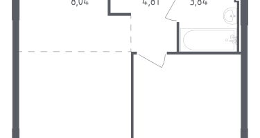 Студия, 38&nbsp;м²