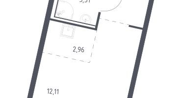Студия, 22&nbsp;м²
