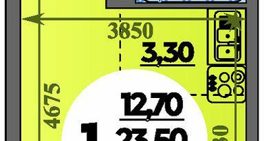 Студия, 25&nbsp;м²