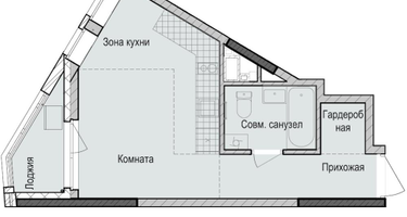 Студия, 27 м²
