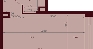 1-к. квартира, 34&nbsp;м²
