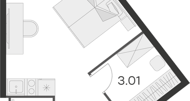 Студия, 32 м²