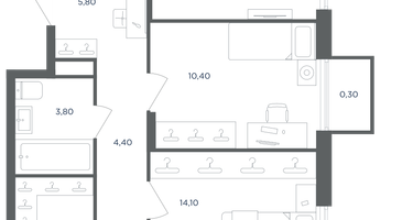 4-к. квартира, 67&nbsp;м²