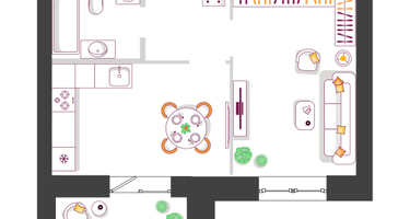 1-к. квартира, 36&nbsp;м²