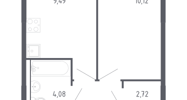 1-к. квартира, 32&nbsp;м²