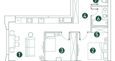 3-к. квартира, 61&nbsp;м²