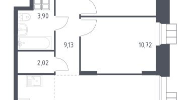 Студия, 56&nbsp;м²