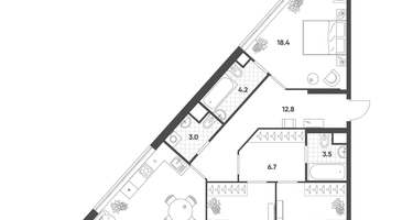 3-к. квартира, 97&nbsp;м²