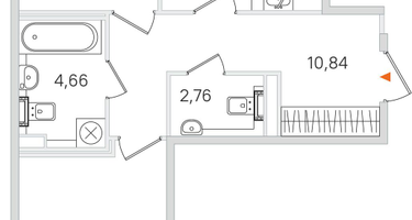 2-к. квартира, 60&nbsp;м²