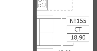 Студия, 18&nbsp;м²