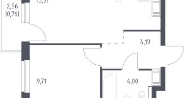 1-к. квартира, 32&nbsp;м²