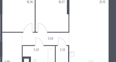 2-к. квартира, 65&nbsp;м²