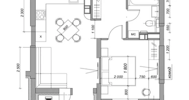 1-к. квартира, 41,2&nbsp;м²