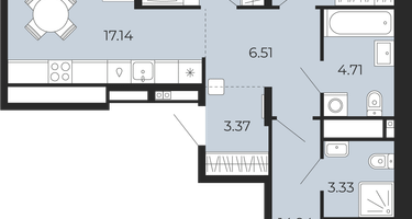 3-к. квартира, 76&nbsp;м²