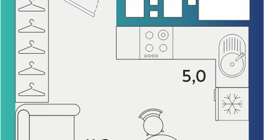 Студия, 23&nbsp;м²