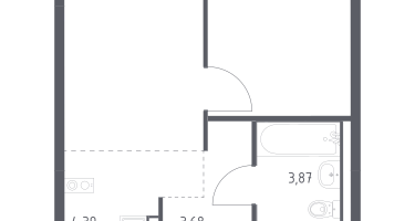 Студия, 32&nbsp;м²