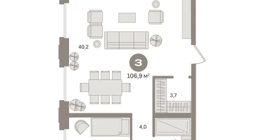3-к. квартира, 107&nbsp;м²