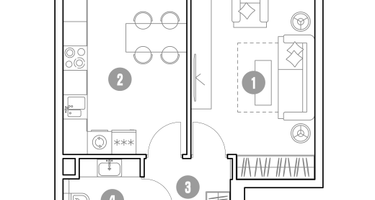 1-к. квартира, 36&nbsp;м²