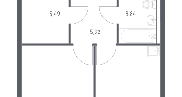 1-к. квартира, 35&nbsp;м²
