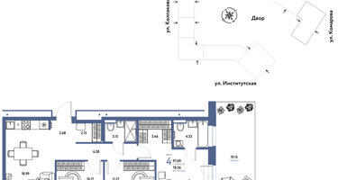 Студия, 97 м²