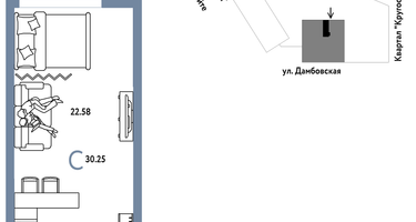 Студия, 30&nbsp;м²