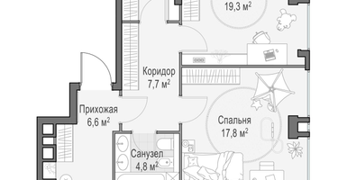 3-к. квартира, 150 м²