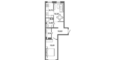 2-к. квартира, 49&nbsp;м²