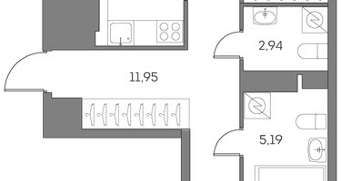 Студия, 65&nbsp;м²
