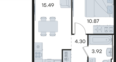 1-к. квартира, 35&nbsp;м²