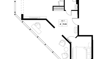 3-к. квартира, 79&nbsp;м²