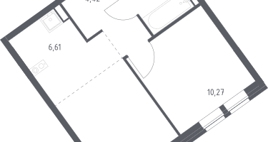 Студия, 34&nbsp;м²