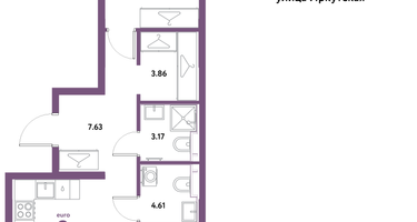 3-к. квартира, 64&nbsp;м²