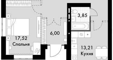 1-к. квартира, 65 м²
