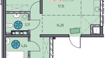 3-к. квартира, 77&nbsp;м²