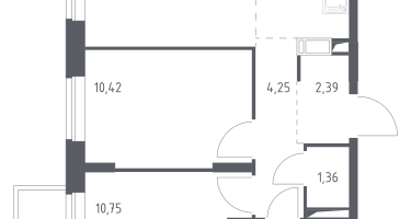 Студия, 52&nbsp;м²