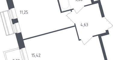 1-к. квартира, 35&nbsp;м²