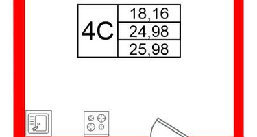 Студия, 24&nbsp;м²
