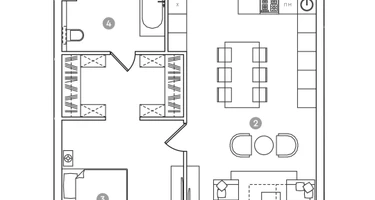 Студия, 43&nbsp;м²