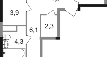 2-к. квартира, 76 м²