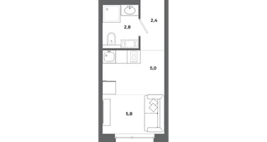 Студия, 16&nbsp;м²